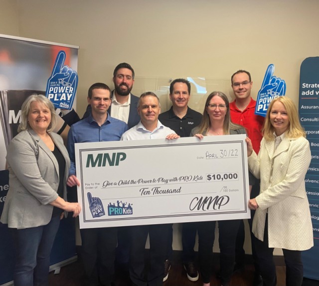 MNP Donation to Power to Play Campaign