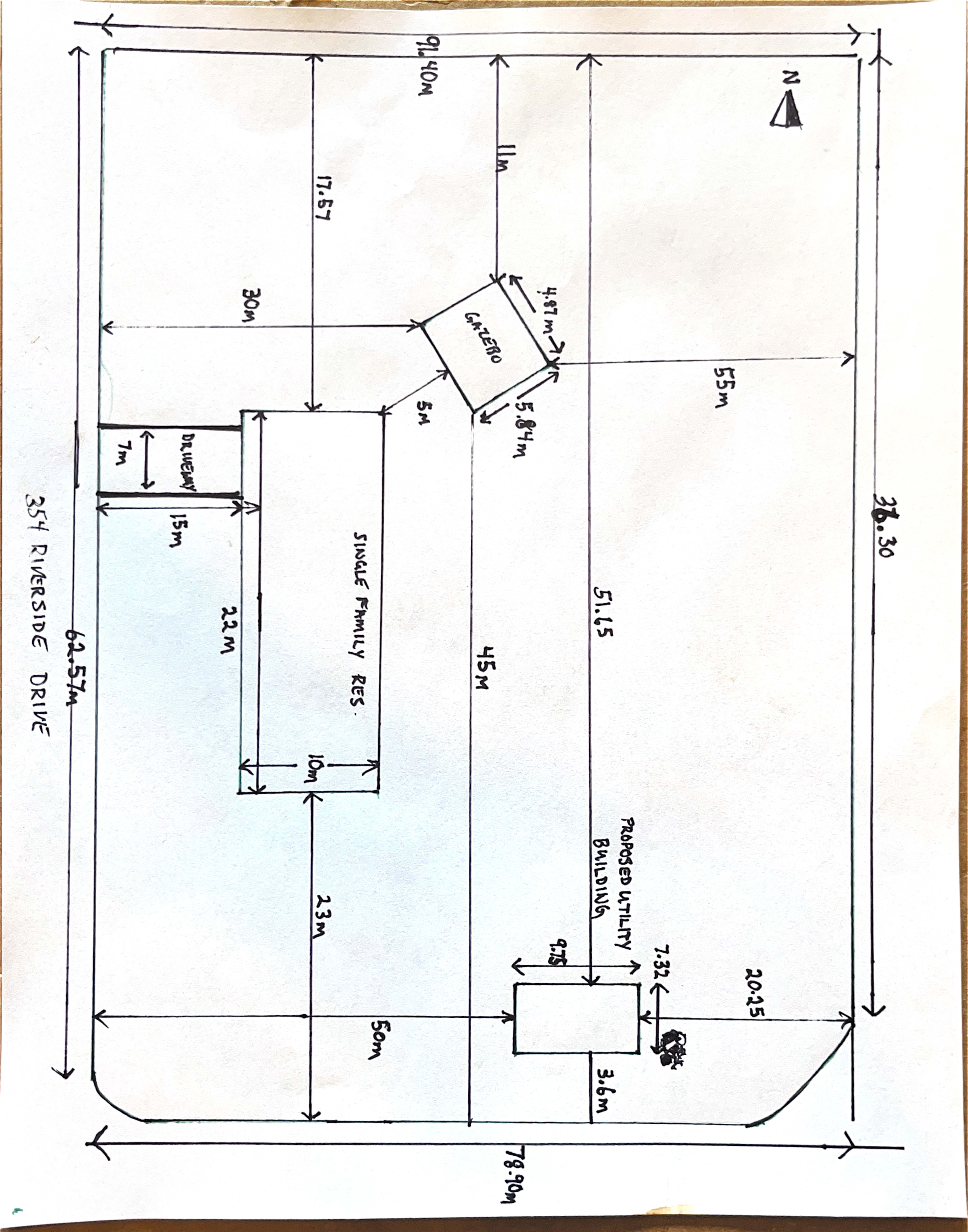 Site Sketch Applicant's Site Sketch