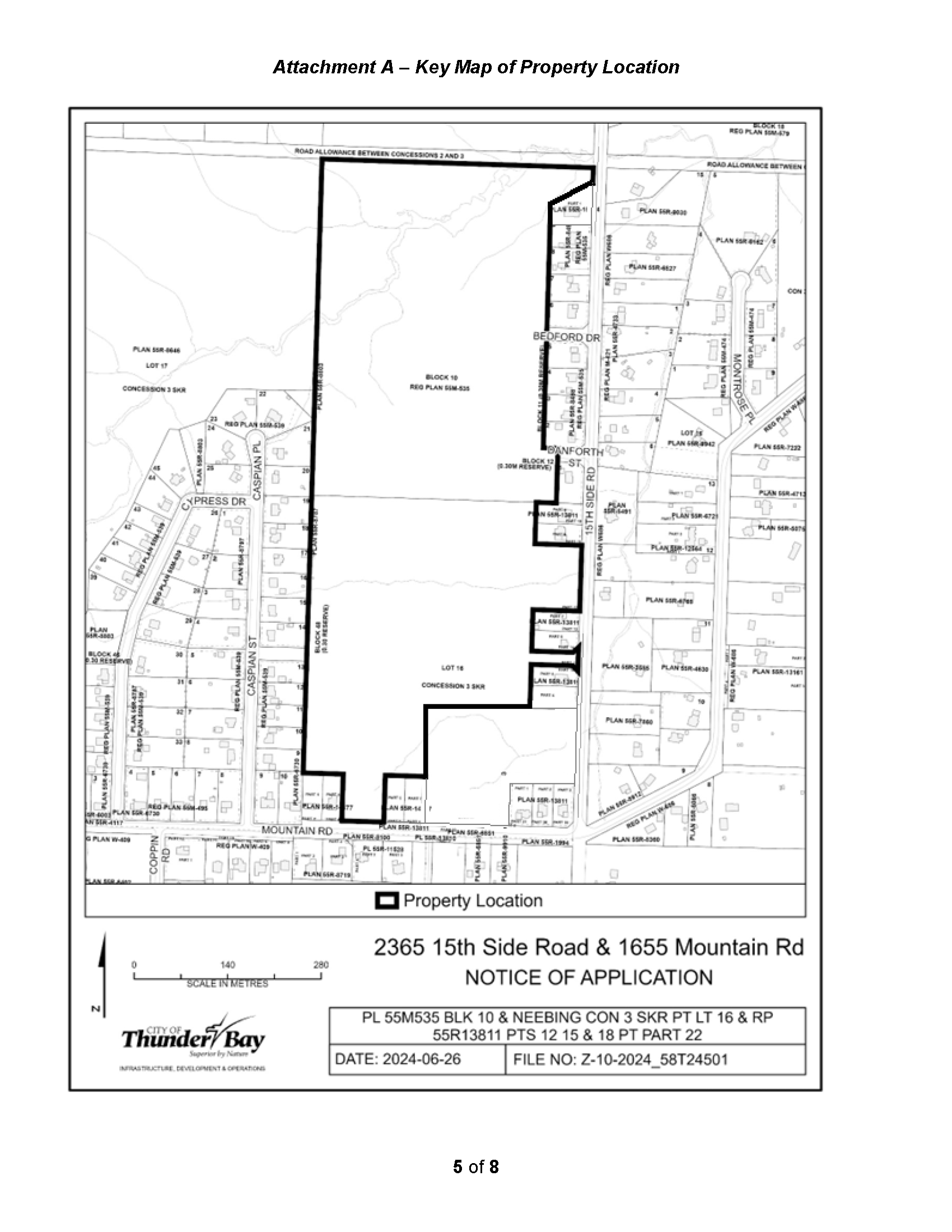 map of 2365 15th Side Road & 1655 Mountain Road A map of 2365 15th Side Road & 1655 Mountain Road