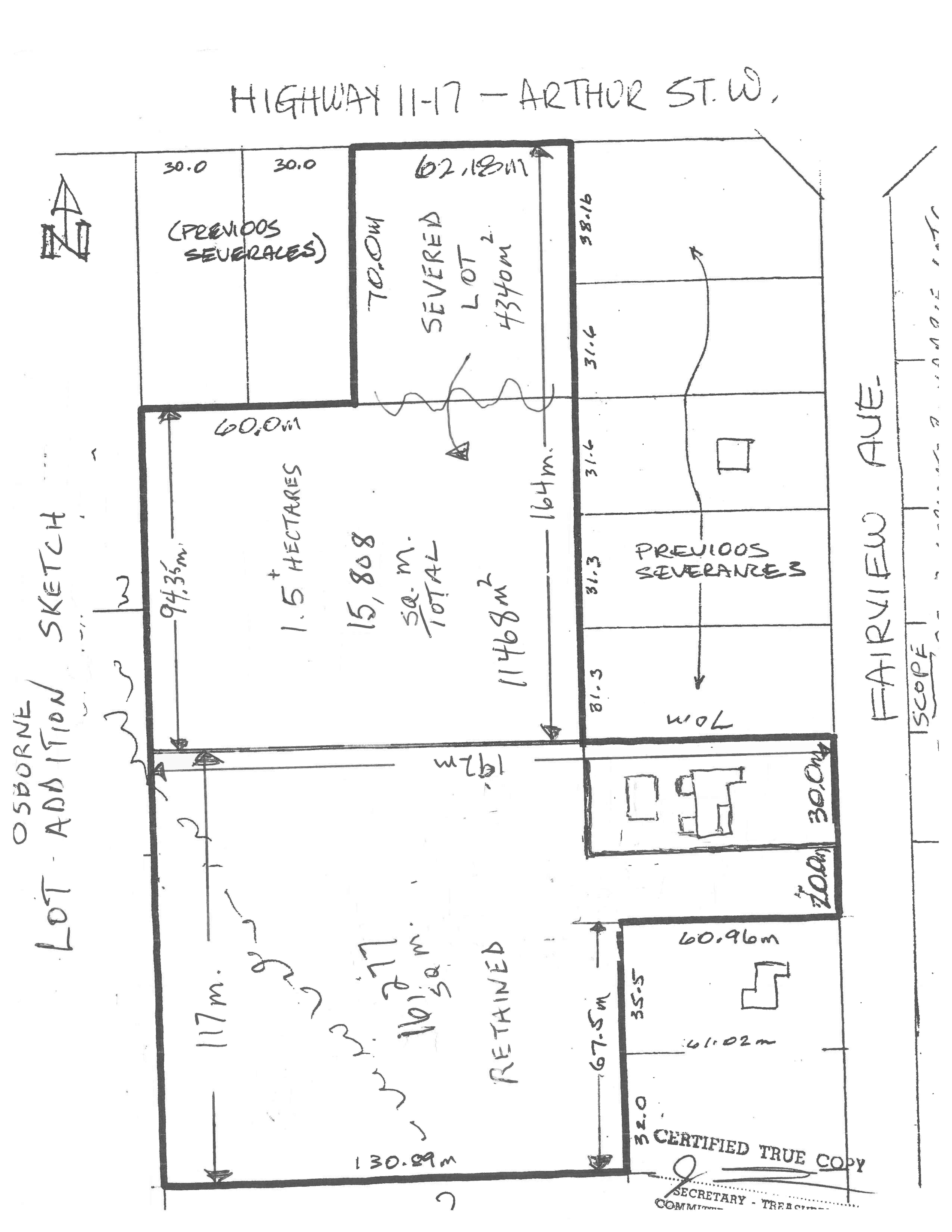 Applicant's Site Sketch