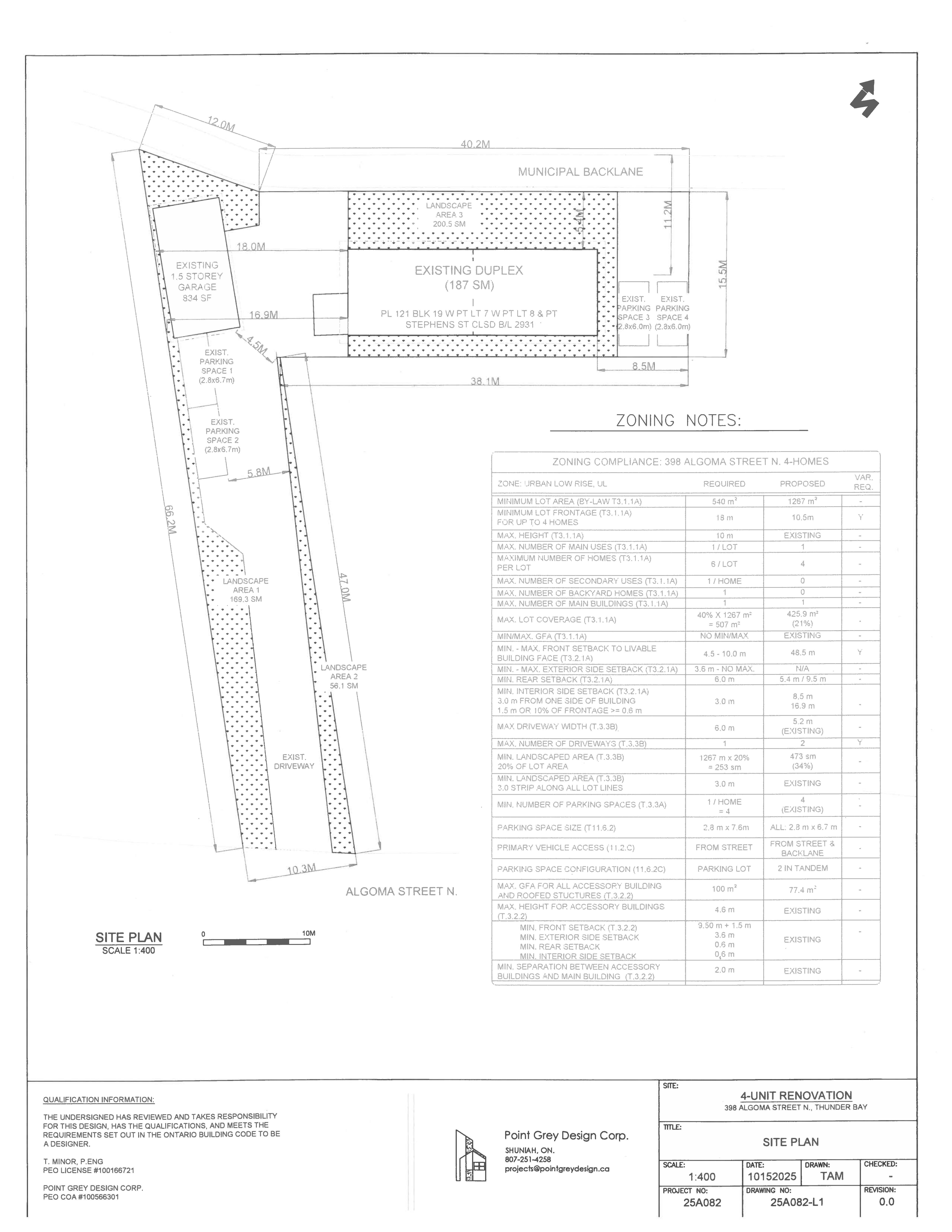 Applicant's Site Sketch