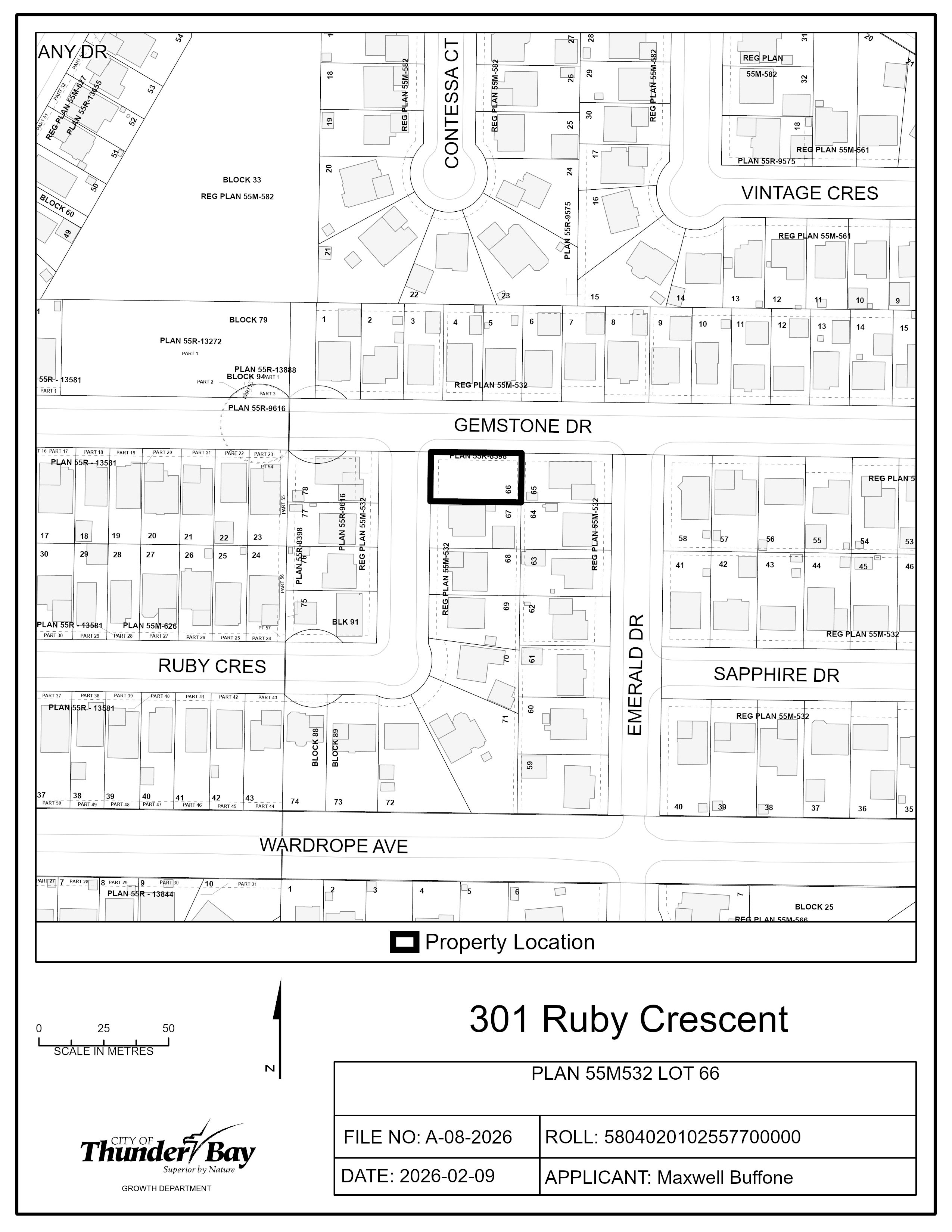 Key map of subject lands Key map of subject lands