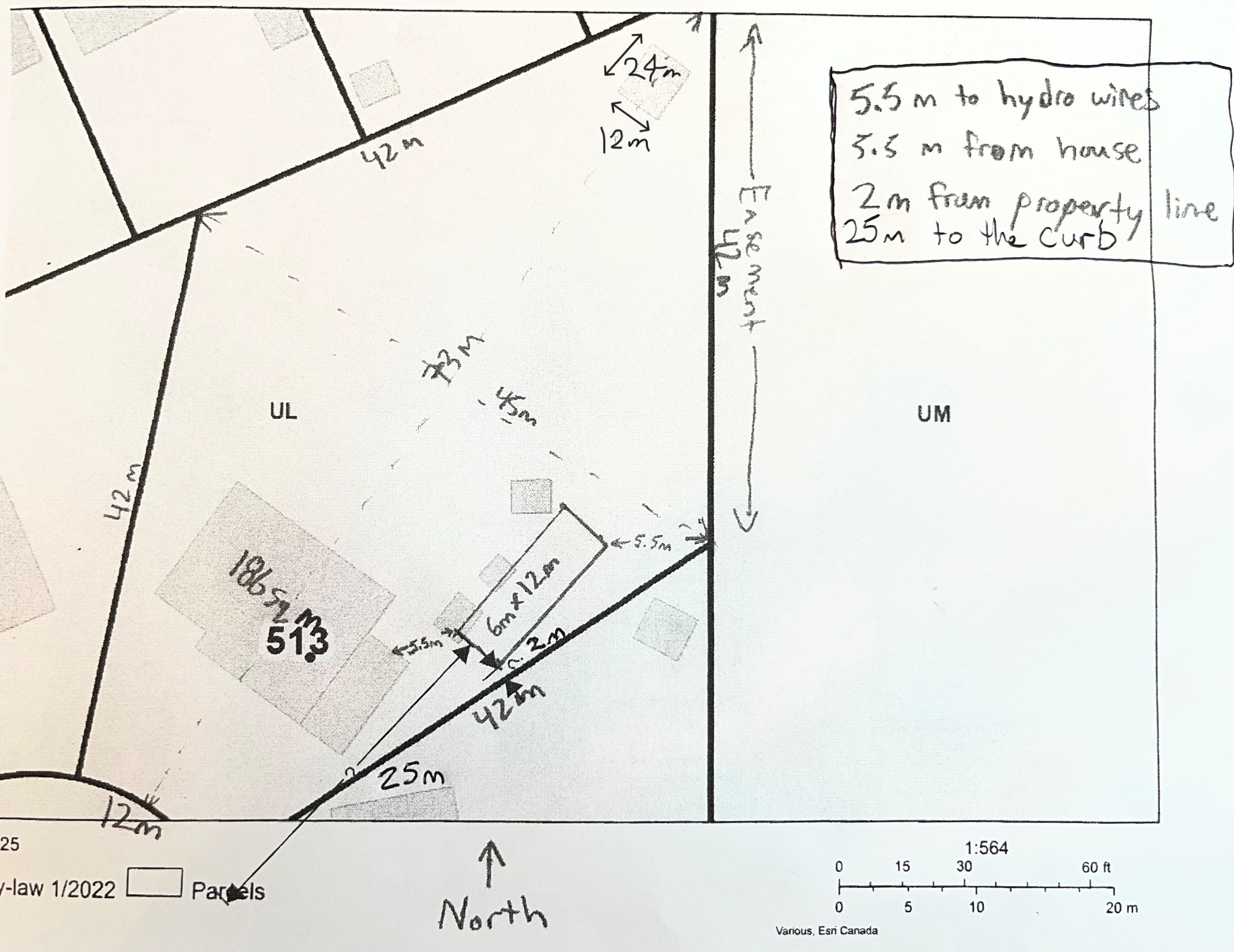 Applicant's Site Sketch