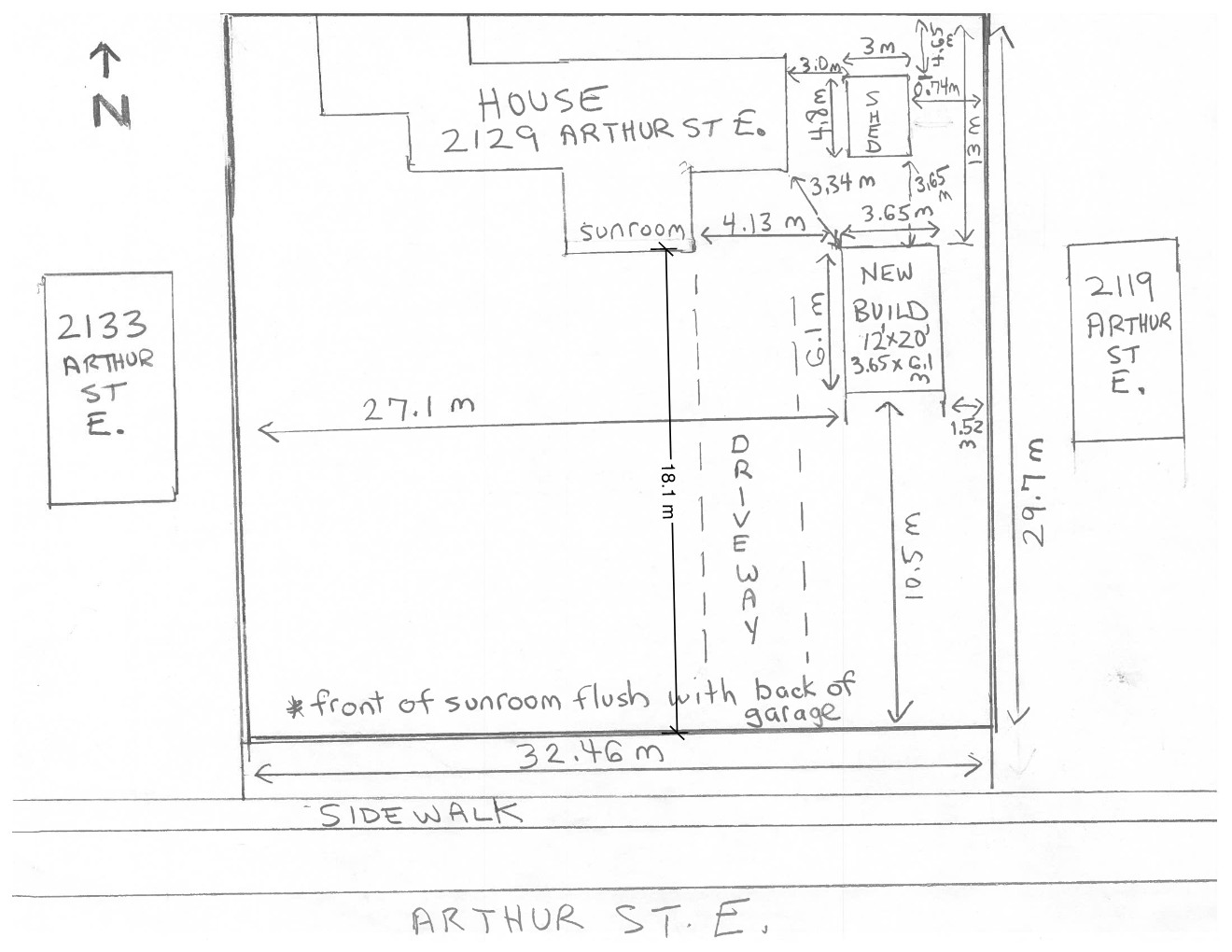 Applicant's Site Sketch