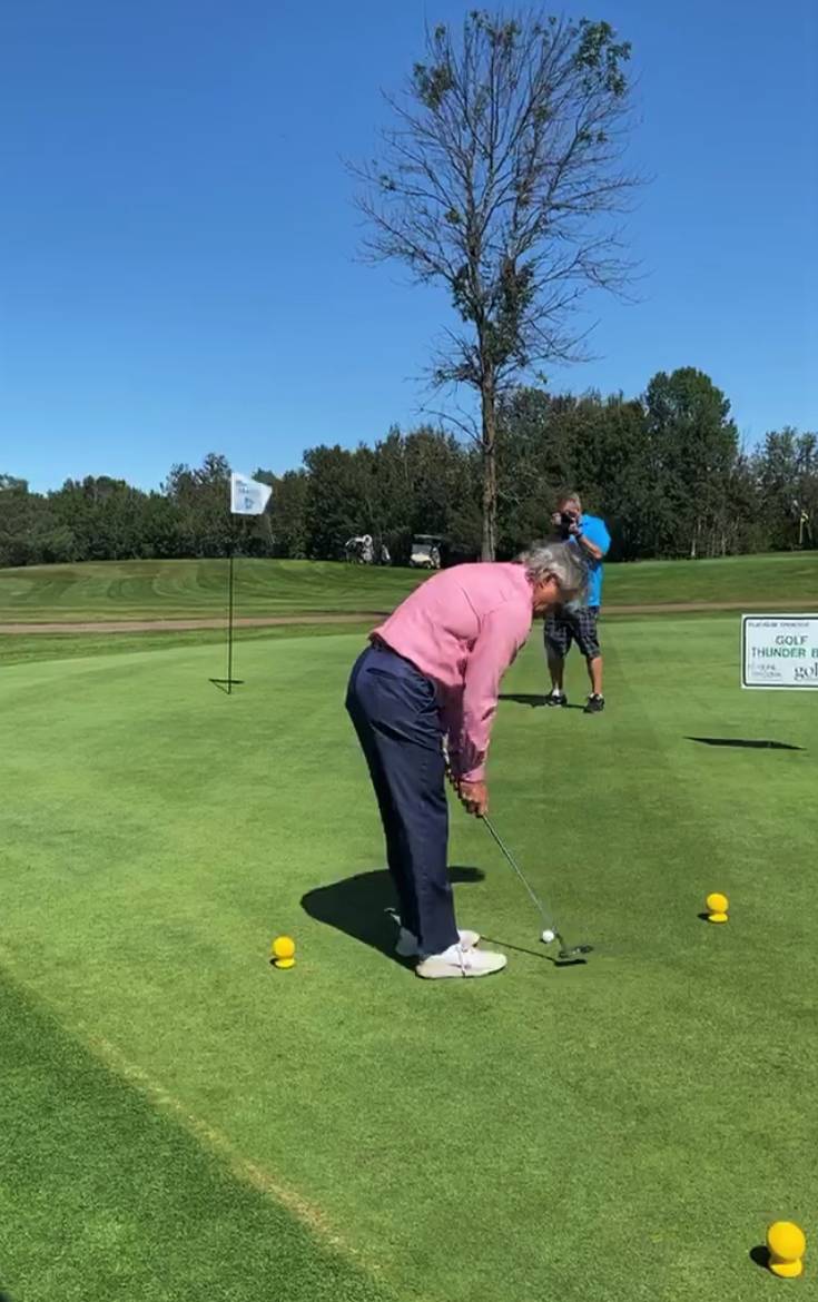 Mayor Mauro on the Putting Green - cropped