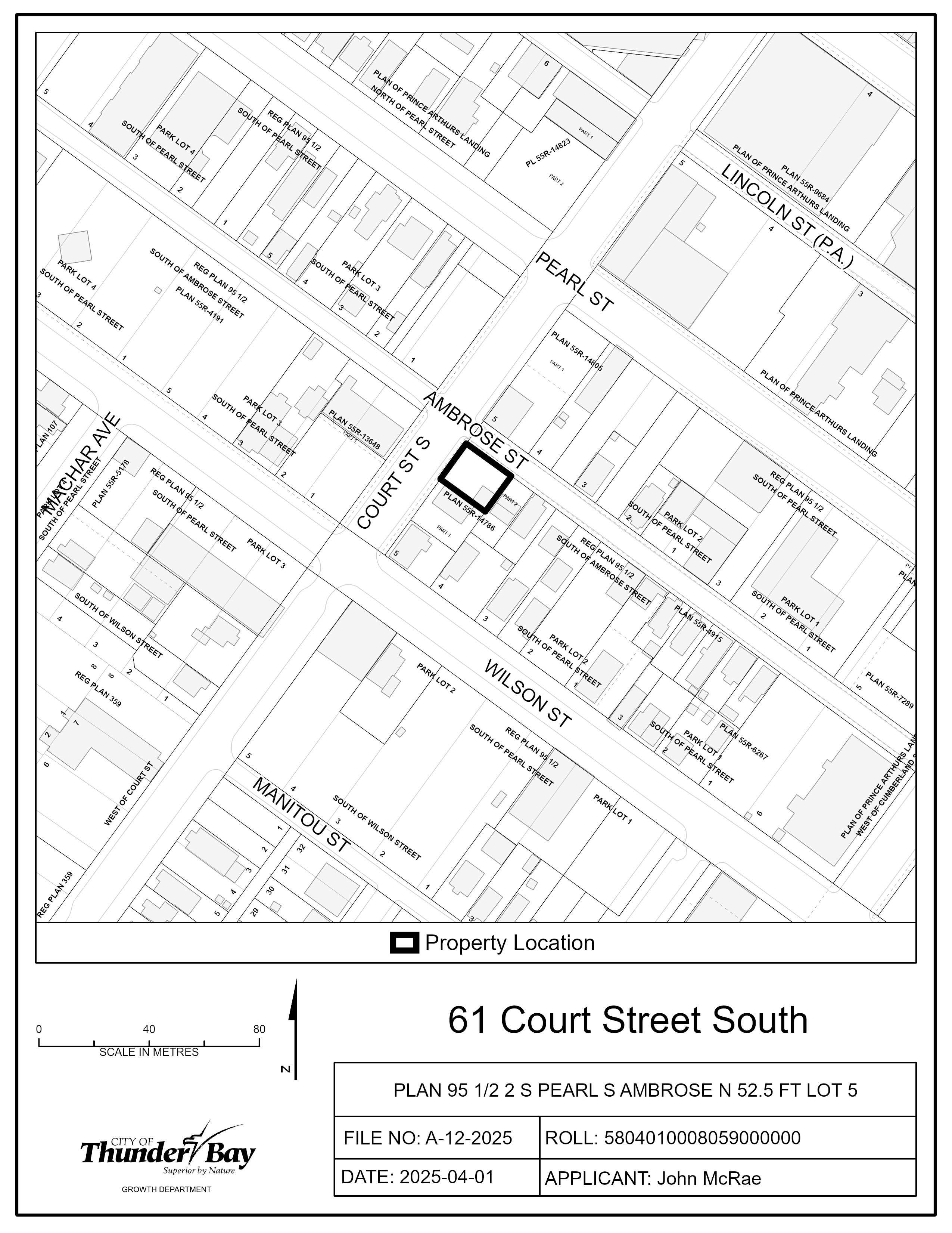 Key Map of Subject Lands Key Map of Subject Lands