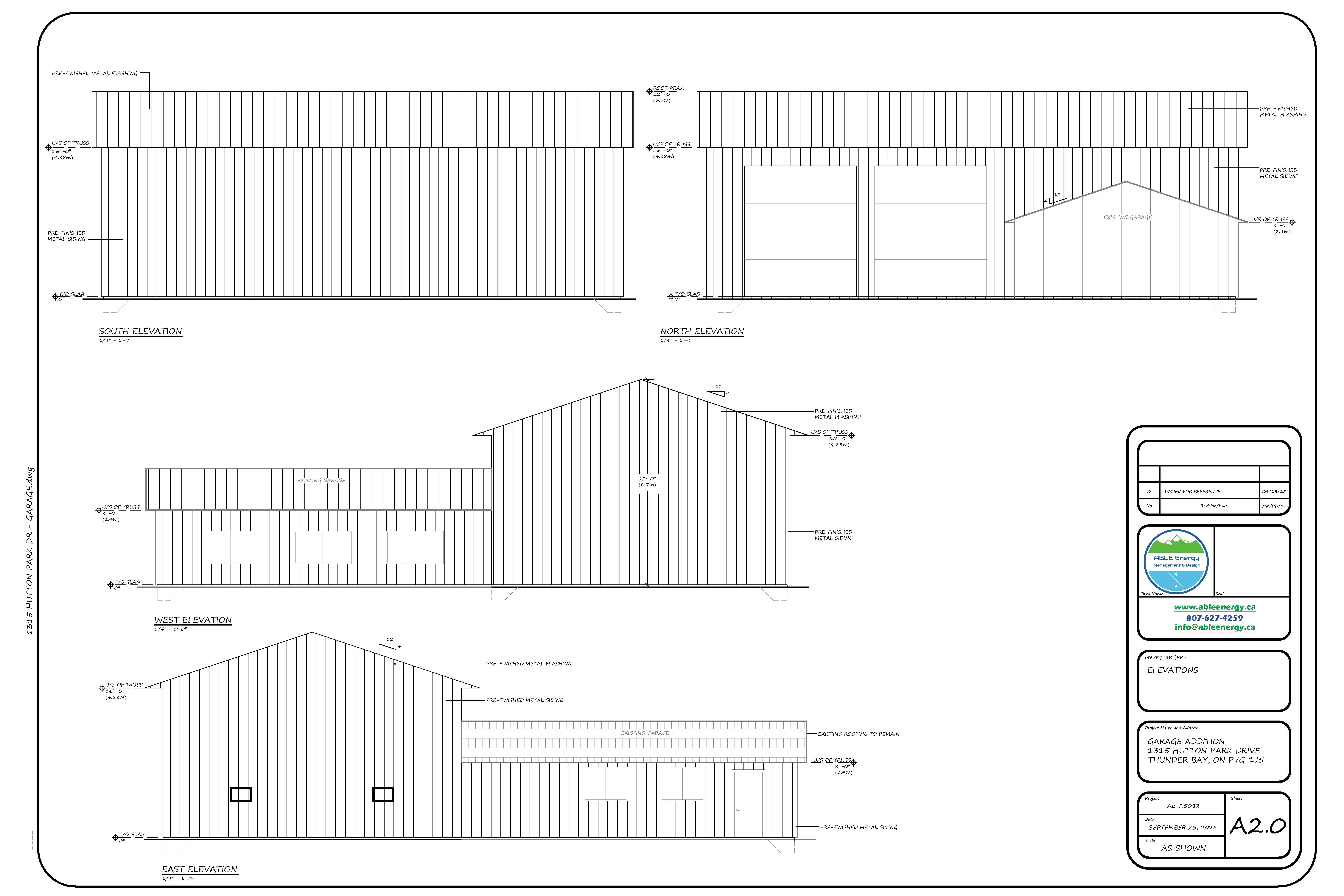 Applicant's Elevations