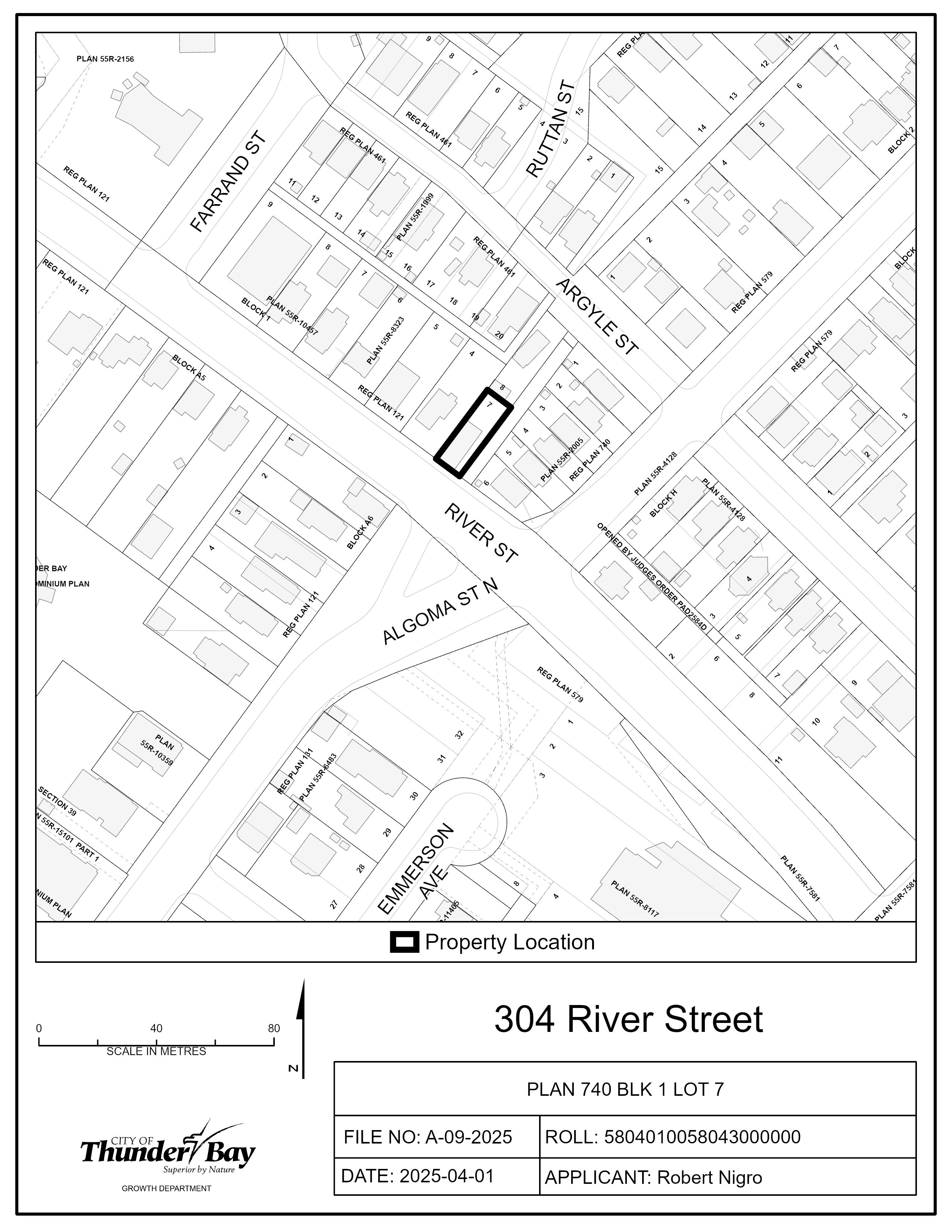 Key Map of Subject Lands Key Map of Subject Lands