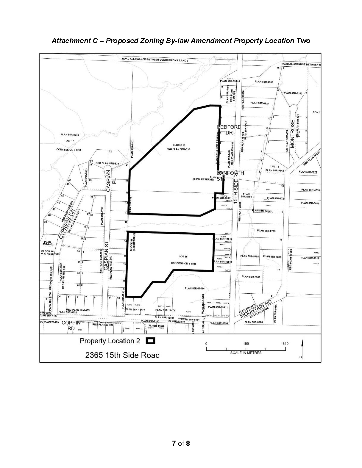 Map of 2365 15th Side Road Map of 2365 15th Side Road