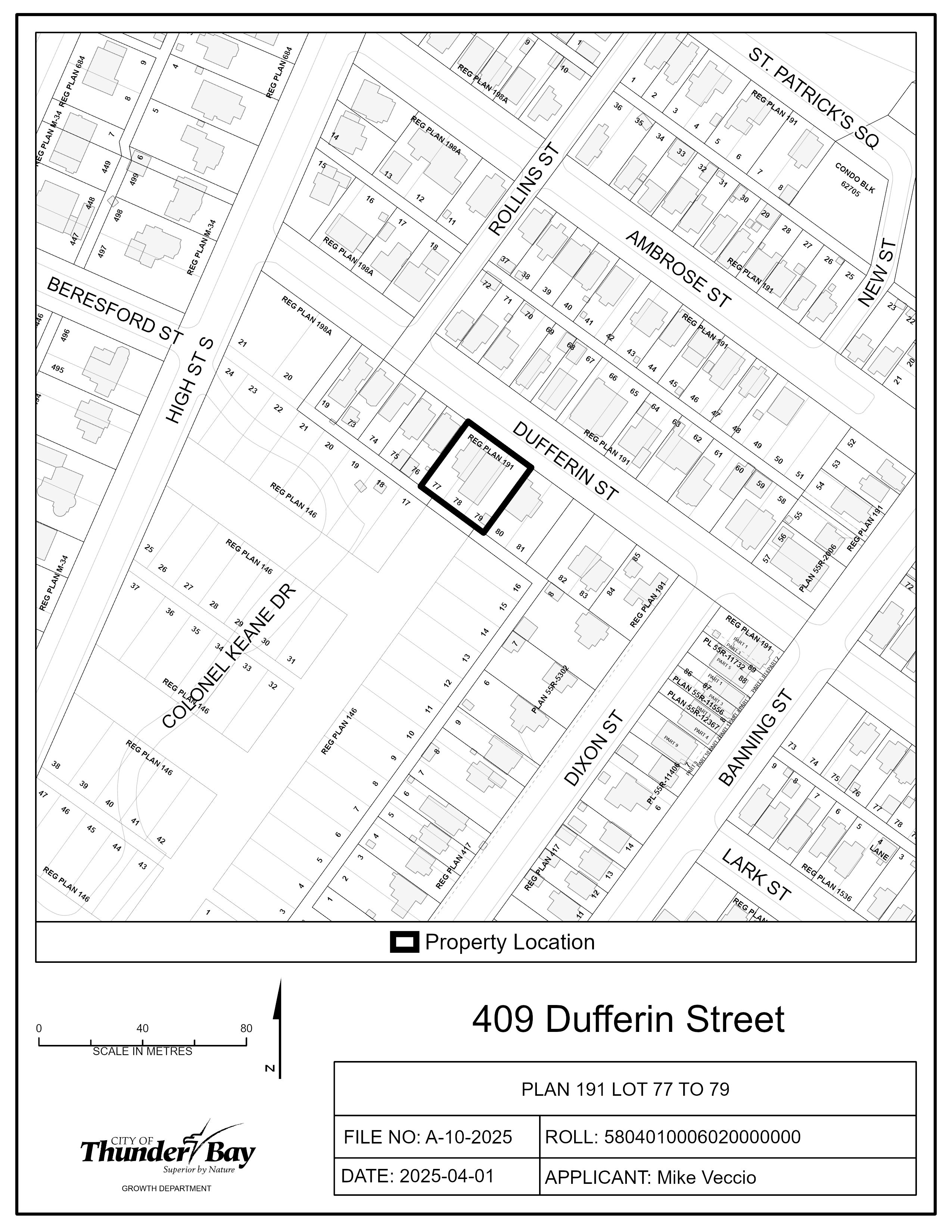 Key Map of Subject Lands Key Map of Subject Lands