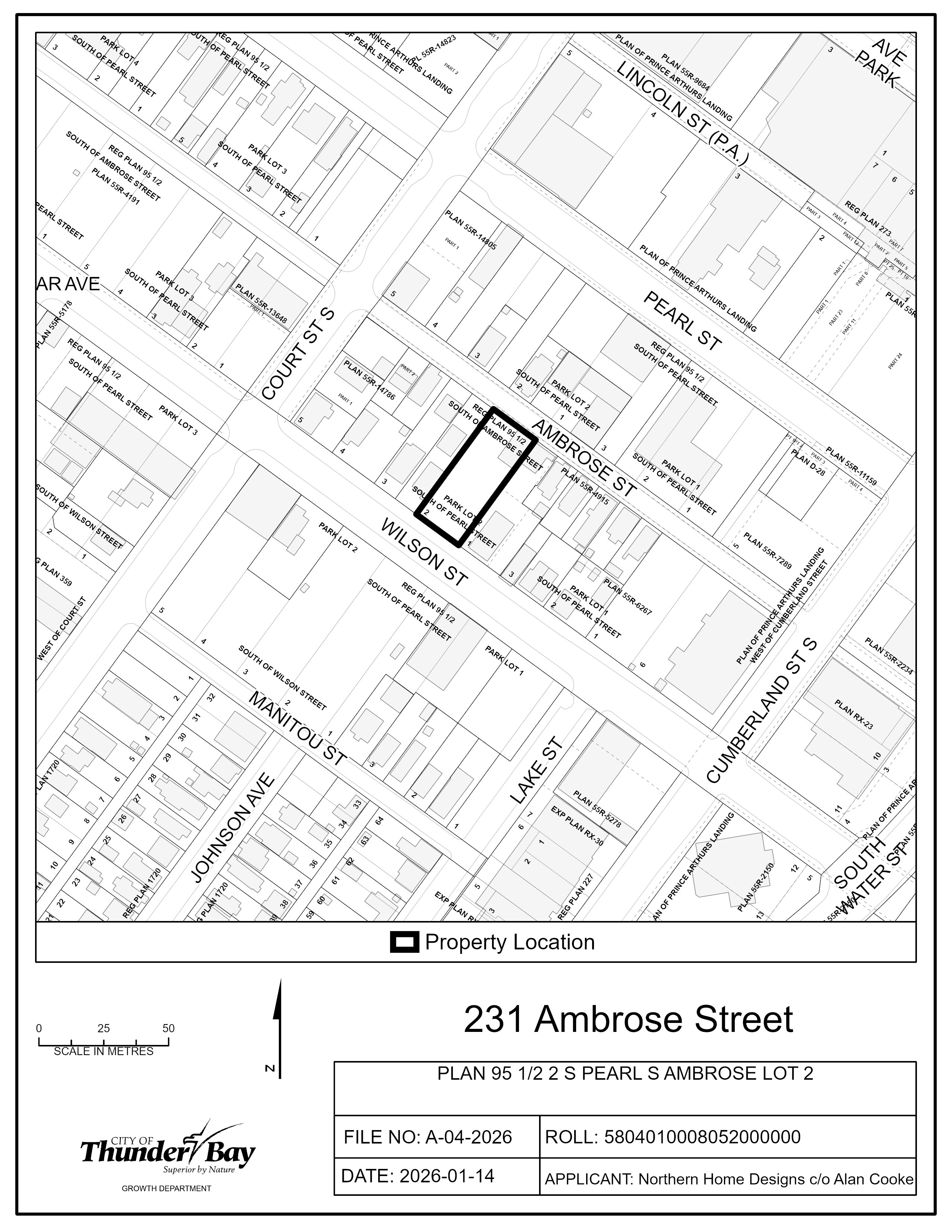 Key map of subject lands Key map of subject lands
